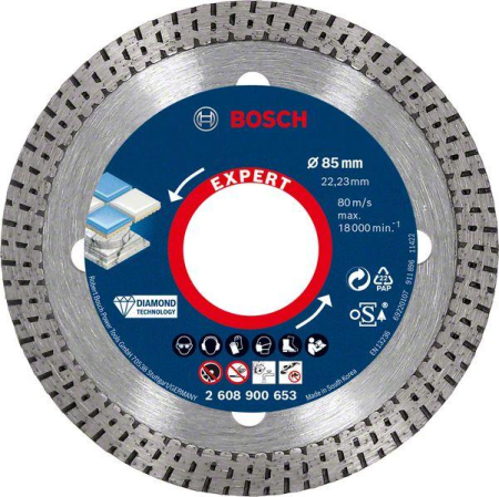 SCULE & MATERIALE - BOSCH EXPERT Hard Ceramic, Disc de tăiere diamantat, de precizie, pentru polizoare unghiulare mici, alezaj 22,23 mm, Ø 85-125 mm