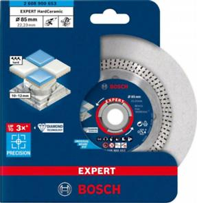 BOSCH EXPERT Hard Ceramic, Disc de tăiere diamantat, de precizie, pentru polizoare unghiulare mici, alezaj 22,23 mm, Ø 85-125 mm [3]
