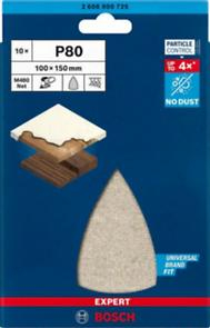 BOSCH EXPERT M480, Plasă de șlefuit, pentru șlefuitoare multifuncționale, granulație 80-400 [cutie 10 bucăți] [3]