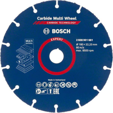 SCULE & MATERIALE - BOSCH EXPERT Multi Material, Disc de tăiere cu carbură pentru polizoare unghiulare mari, Ø 180-230 mm
