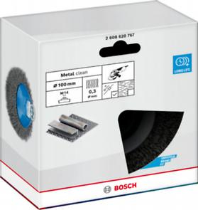 BOSCH, Perie conică Metal Clean pentru polizoare unghiulare mari cu alezaj M14, 100 x 0,5 mm, M14 [3]