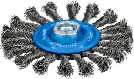 BOSCH, Perie-disc de sârmă Metal Heavy pentru polizoare unghiulare mici cu alezaj M14, 115 x 0,5 mm, M14 [1]