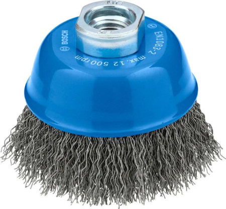 SCULE & MATERIALE - BOSCH, Perie-oală Metal Clean pentru polizoare unghiulare mici cu alezaj M14, 75 x 0,3 mm, M14