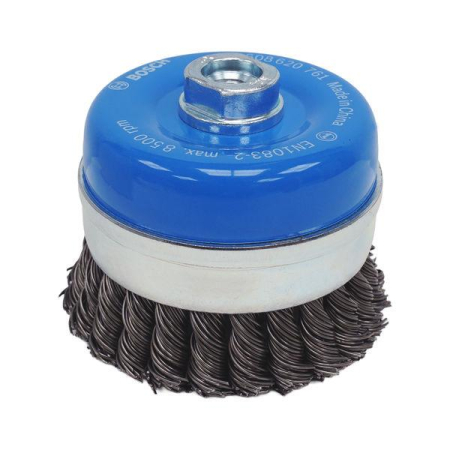 SCULE & MATERIALE - BOSCH, Perie-oală Metal Heavy pentru polizoare unghiulare mari cu alezaj M14, 100 x 0,8 mm, M14