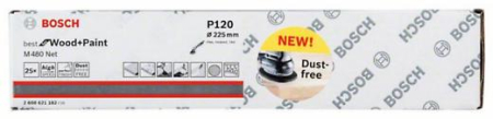BOSCH, Plase de șlefuit M480 Best for Wood and Paint pentru șlefuitoare pentru pereți și tavane, 225 mm [3]