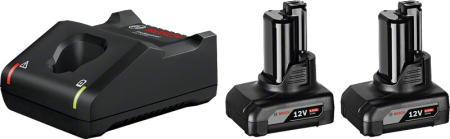 Acumulatori și încărcătoare - BOSCH PRO 2 x GBA 12V 6.0Ah + GAL 12V-40, Starter Set, 12,0 V
