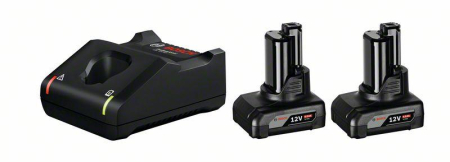 BOSCH PRO 2 x GBA 12V 6.0Ah + GAL 12V-40, Starter Set, 12,0 V [1]