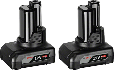 Acumulatori și încărcătoare - BOSCH PRO 2x GBA 12V 6.0Ah, Acumulator, 12,0 V, 6,0 Ah