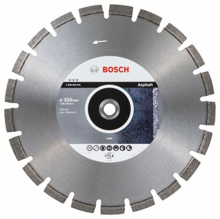 SCULE & MATERIALE - BOSCH PRO Asphalt, Disc de tăiere diamantat, pentru fierăstraie de banc și fierăstraie pe benzină, alezaj 25,4 mm, Ø 350-400 mm