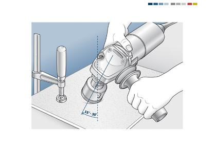 BOSCH PRO Ceramic, Carotă pentru găurire uscată, pentru polizoare unghiulare mici, alezaj 14, Ø 8-68 mm [5]