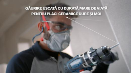 BOSCH PRO Ceramic dry, Burghiu, pentru mașini de găurit/înșurubat, tijă cilindrică, ceară de răcire, Ø 6-12 mm [2]