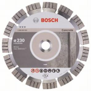BOSCH PRO Concrete, Disc de tăiere diamantat, pentru polizoare unghiulare mari, alezaj 22,23 mm, 230 x 2,4 x 15 mm [1]