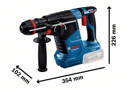 BOSCH PRO GBH 187-LI, Ciocan rotopercutor cu acumulator cu SDS plus, 18,0 V [3]