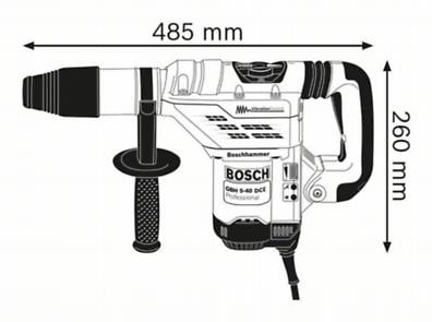 BOSCH PRO GBH 5-40 DCE, Ciocan rotopercutor cu SDS max, 1.150 W [5]