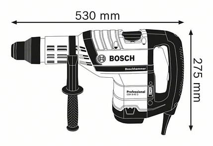 BOSCH PRO GBH 8-45 D, Ciocan rotopercutor cu SDS max, 1.500 W [6]