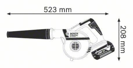 BOSCH PRO GBL 18V-120, Suflantă cu acumulator, 18,0 V [3]