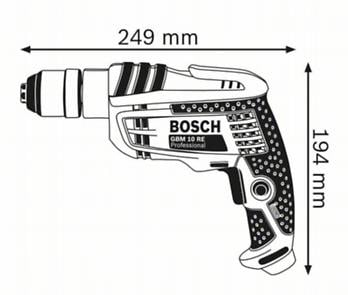 BOSCH PRO GBM 10 RE, Mașină de găurit, 600 W [6]