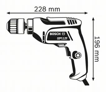BOSCH PRO GBM 6 RE, Mașină de găurit, 350 W [6]