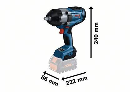 BOSCH PRO GDS 18V-1000, Șurubelniță cu impact cu acumulator, 18,0 V [6]