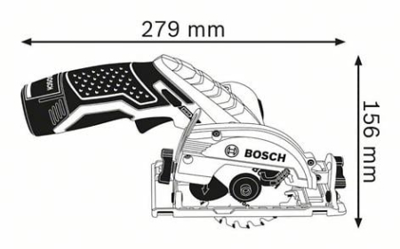 BOSCH PRO GKS 12V-26, Ferăstrău circular cu acumulator, 12,0 V, 85 mm [5]