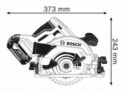 BOSCH PRO GKS 18V-57 G, Ferăstrău circular cu acumulator, 18,0 V, 165 mm [6]