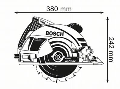 BOSCH PRO GKS 190, Ferăstrău circular, 1.400 W, 190 mm [4]