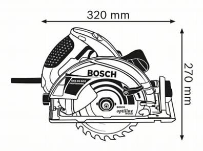 BOSCH PRO GKS 65 GCE, Ferăstrău circular, 1.800 W, 190 mm [3]
