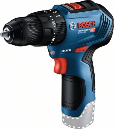 Mașini de găurit și înșurubat - BOSCH PRO GSB 12V-30, Mașină de găurit cu percuție cu acumulator