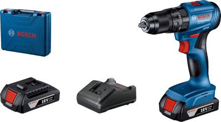Mașini de găurit și înșurubat - BOSCH PRO GSB 185-LI, Mașină de găurit/înșurubat cu impact cu acumulator, 18,0 V, 2,0 Ah