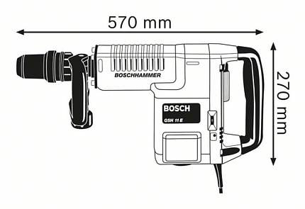 BOSCH PRO GSH 11 E, Ciocan demolator cu SDS max, 1.500 W [5]