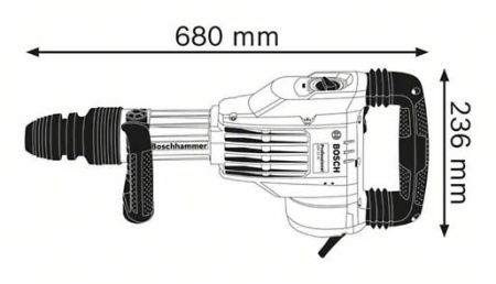 BOSCH PRO GSH 11 VC, Ciocan demolator cu SDS max, 1.700 W [5]
