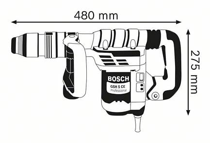 BOSCH PRO GSH 5 CE, Ciocan demolator cu SDS max, 1.150 W [5]