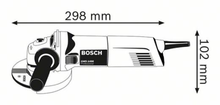 BOSCH PRO GWS 1400, Polizor unghiular, 1.400 W, 125 mm [2]