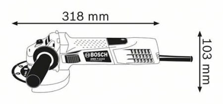 BOSCH PRO GWS 7-115 E, Polizor unghiular, 720 W, 115 mm [6]