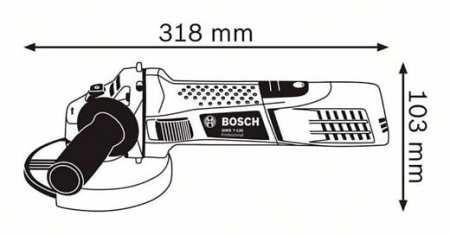 BOSCH PRO GWS 7-125, Polizor unghiular, 720 W, 125 mm [5]