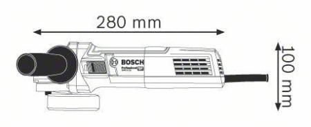 BOSCH PRO GWS 9-115, Polizor unghiular, 900 W, 115 mm [3]