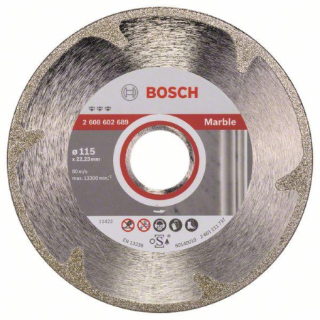 SCULE & MATERIALE - BOSCH PRO Marble, Disc de tăiere diamantat, pentru polizoare unghiulare mici, alezaj 22,23 mm, Ø 115-125 mm