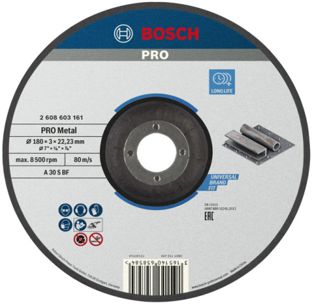 Discuri debitare și polizare - BOSCH PRO METAL CUT, Disc de tăiere drept pentru metal