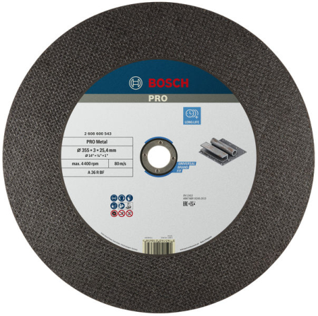 Discuri debitare și polizare - BOSCH PRO METAL CUT, Disc de tăiere drept pentru metal