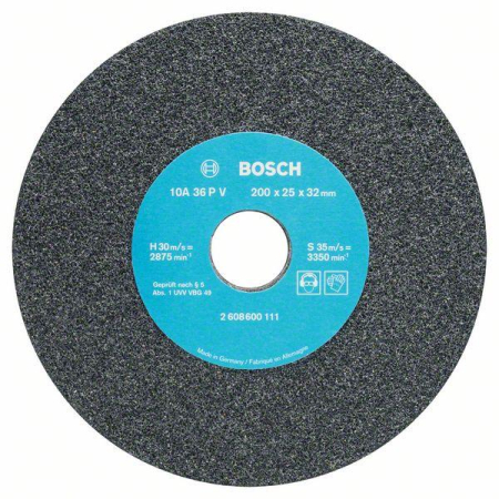 SCULE & MATERIALE - BOSCH PRO Metal, Disc de șlefuire, pentru polizoare de banc cu două discuri, alezaj 32 mm, granulație 36-60