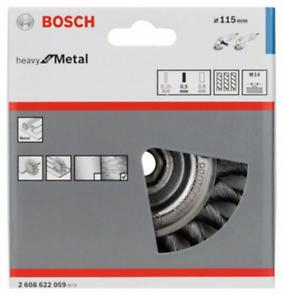 BOSCH PRO Metal Heavy, Perie-disc de sârmă, pentru polizoare unghiulare mici, filet M14, 115 x 12 x 0,5 mm [3]