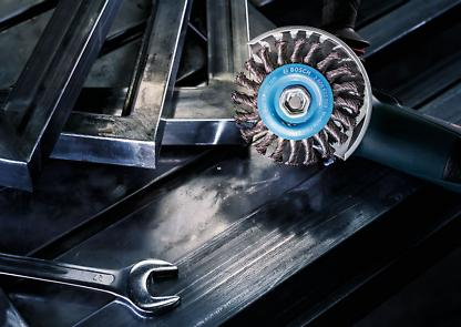 BOSCH PRO Metal Heavy, Perie-disc de sârmă, pentru polizoare unghiulare mici, filet M14, 115 x 12 x 0,5 mm [4]