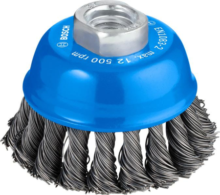 SCULE & MATERIALE - BOSCH PRO Metal Heavy, Perie-oală, pentru polizoare unghiulare mici, filet M14, 75 x 0,5 mm, M14