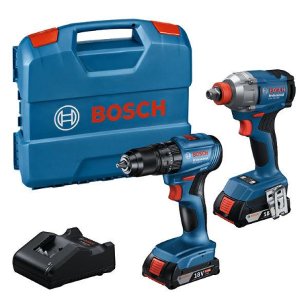 Mașini de găurit și înșurubat - BOSCH PRO Set combinat profesional promoțional GDX 18V-285 + GSB 185-LI