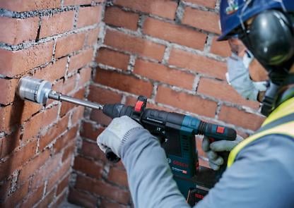 BOSCH PRO Socket Core Cutter dry, Pentru ciocane rotopercutoare, filet M16, Ø 68-82 mm [5]