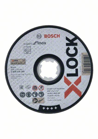 SCULE & MATERIALE - BOSCH PRO Stainless Steel and Metal, Disc de tăiere din material compozit, cu durată mare de viață, pentru polizoare unghiulare mici, X-Lock
