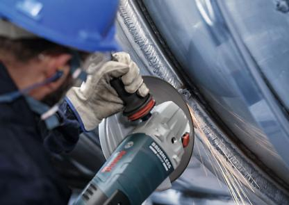 BOSCH PRO Stainless Steel, Disc de degroșare din material compozit, pentru polizoare unghiulare mari, alezaj 22,23 mm, Ø 180-230 mm [5]