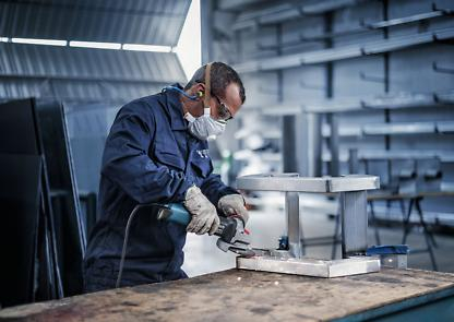 BOSCH PRO Stainless Steel, Disc de degroșare din material compozit, pentru polizoare unghiulare mici, alezaj 22,23 mm, Ø 115-125 mm [3]