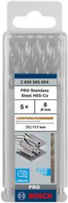 BOSCH PRO Stainless Steel HSS-Co, Burghiu elicoidal, pentru metal, Ø 8-13 mm [cutie 5 bucăți] [3]