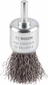 BOSCH PRO Steel Longlife, Perie pensulă din sârmă ondulată pentru mașina de găurit cu prindere cilindrică de 6 mm, 25 x 0,3 mm [1]